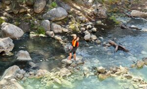 Ashley Agatep at a research field site in Costa Rica.